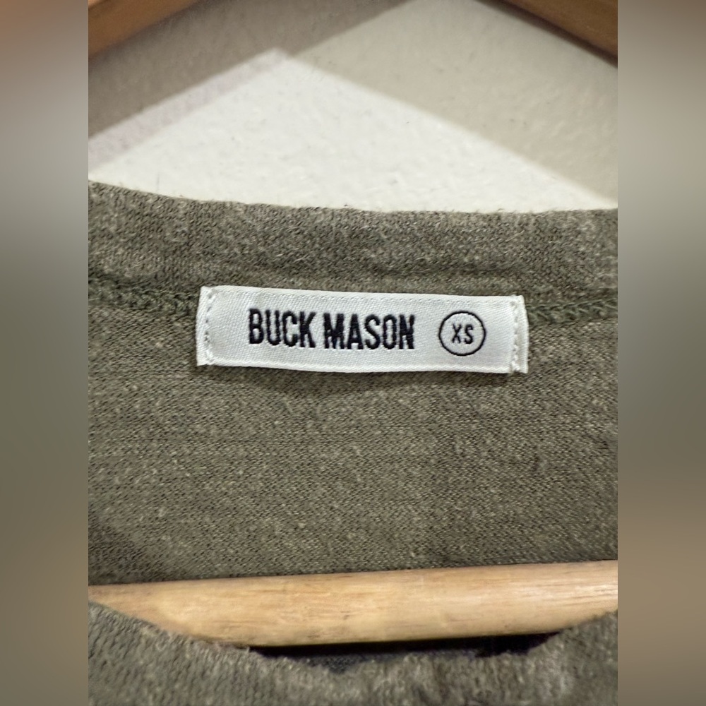 Buck Mason Olive Short Sleeve Crew Tee - Picture 2 of 4